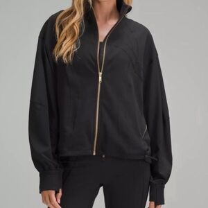 Lululemon casual define relaxed jacket. Size 2. Black and gold.